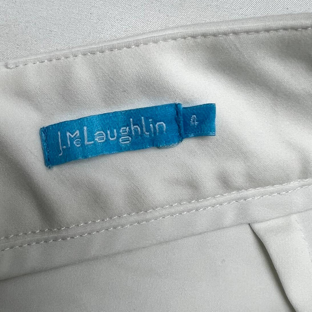 J. McLaughlin Skort Asymmetric Envelope Front White Women's Size 4 - Picture 4 of 10